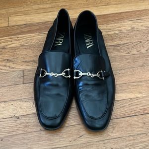 Black loafers